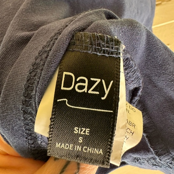 DAZY Baby Tee - Size Small #8 dark blue - Picture 5 of 6